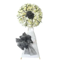 Peaceful Path Sympathy Flower Stand 002 – A Pure Tribute of Farewell and Respect