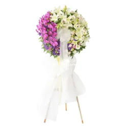 Peaceful Journey Sympathy Flower Stand 016 – A Tranquil Tribute to a Gentle Farewell